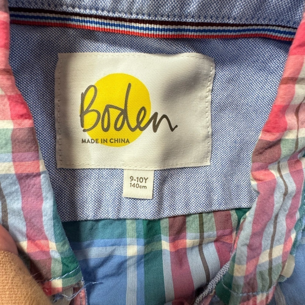 Boys Boden button down 9-10 small spot see photo k196 - Picture 5 of 6